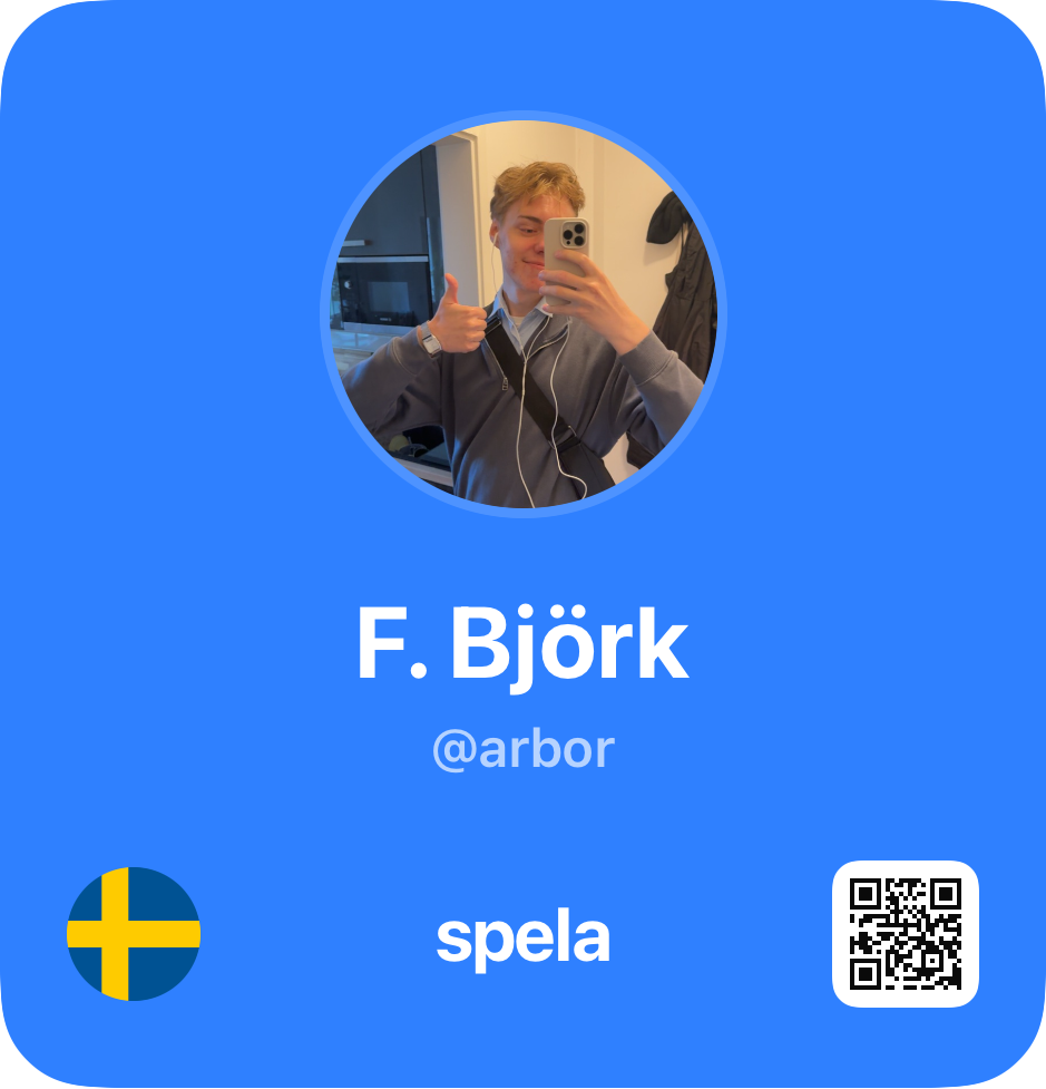 Fabian Granqvist Björk (@arbor)