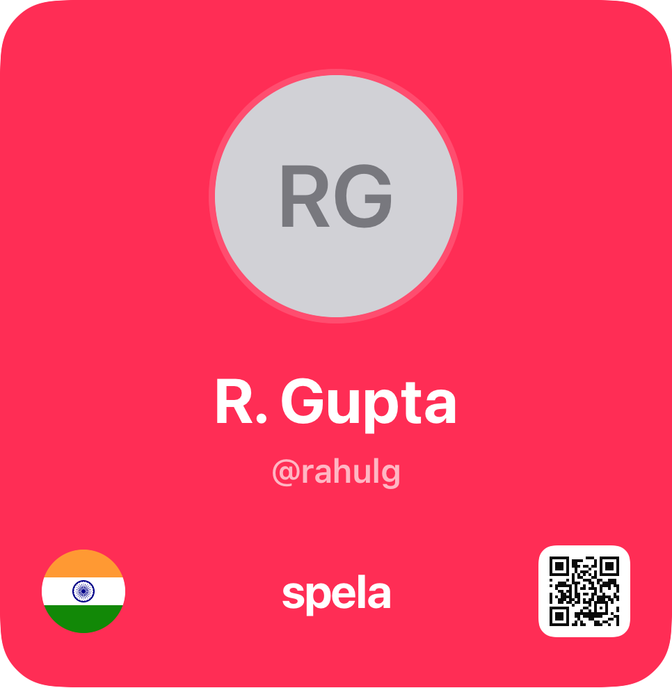 Rahul Gupta (@rahulg)