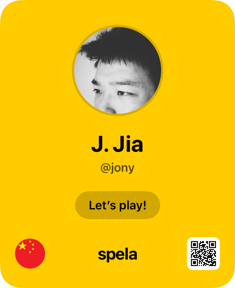 Jony Jia (@jony) — Let’s play!