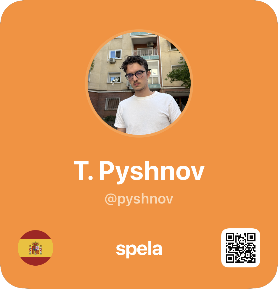 Timofei Pyshnov (@pyshnov)