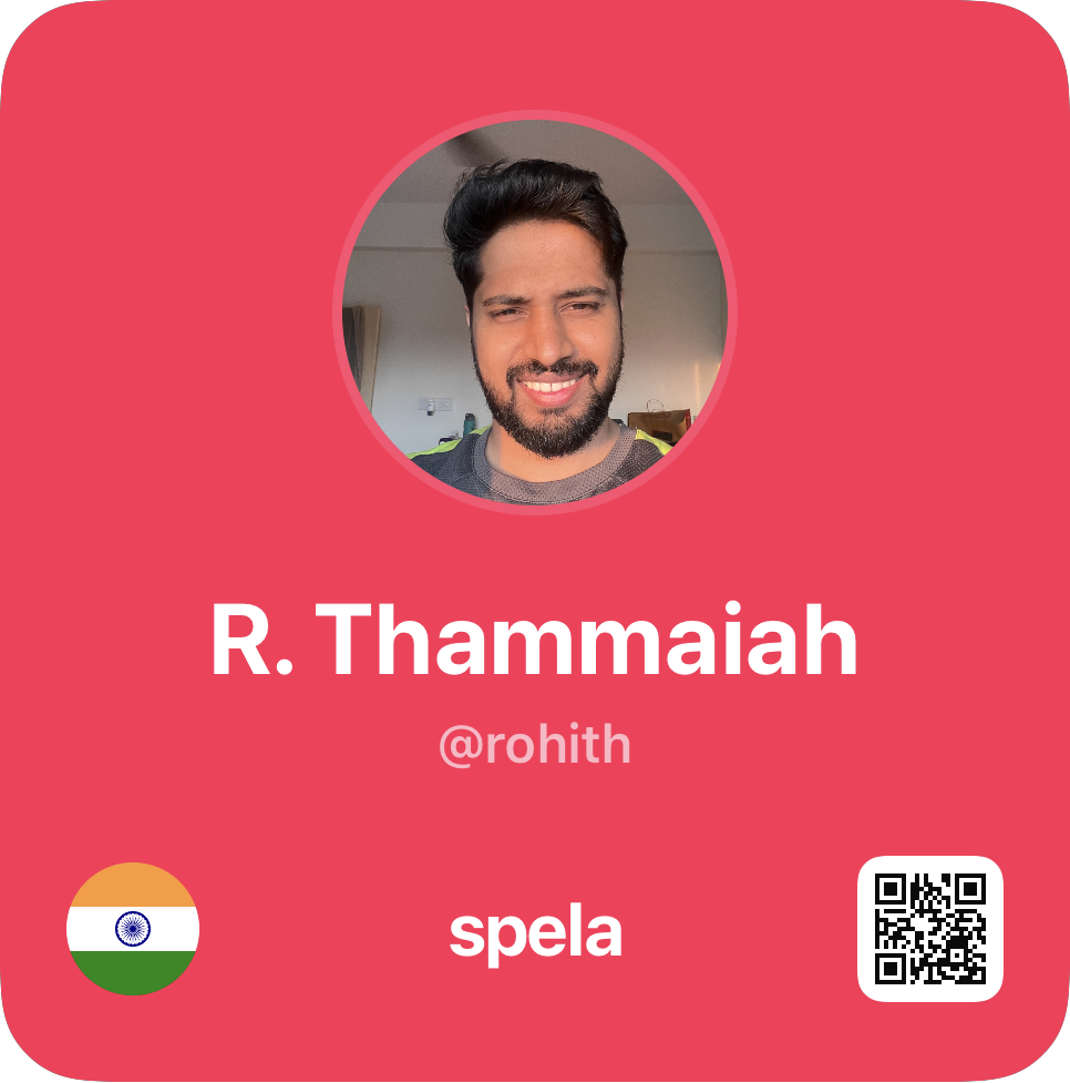 Rohith Thammaiah (@rohith)