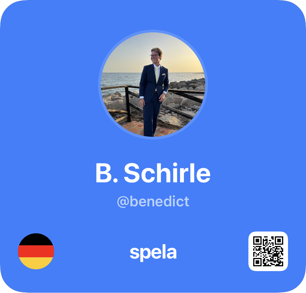 Benedict Schirle (@benedict)